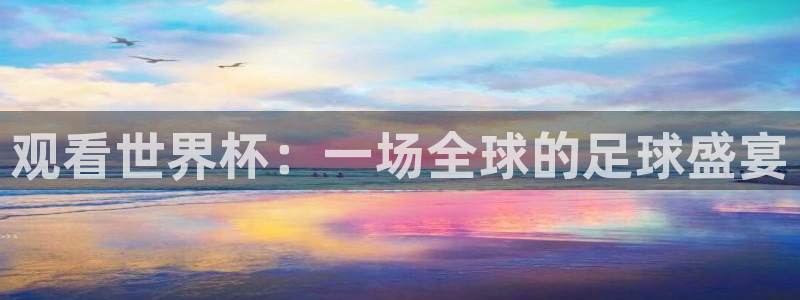 2026世界杯：观看世界杯：一场全球的足球盛宴